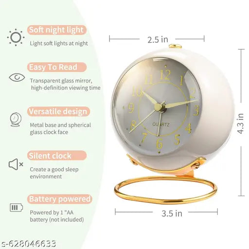 Classic Table Alarm Clock - Backlight Detail