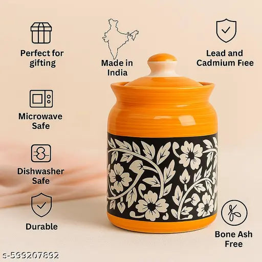 Ceramic Pickle Jars - Lid Detail