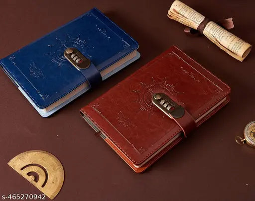 VATTU Vintage PU Leather Diary - Side View