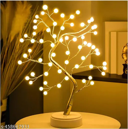 Decorative LED Tree Lamp - Lit View