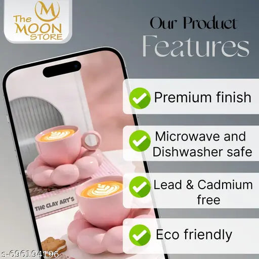Ceramic Chai & Coffee Cup - In Use