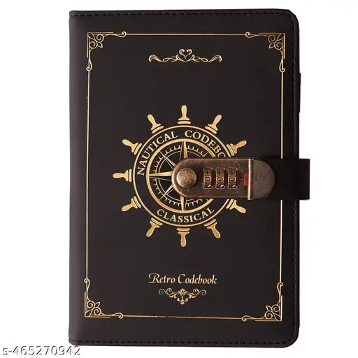 VATTU Vintage PU Leather Diary - Front View